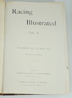 The Sporting Life - The British Turf, 1907 and Racing Illustrated, 1895 (2)